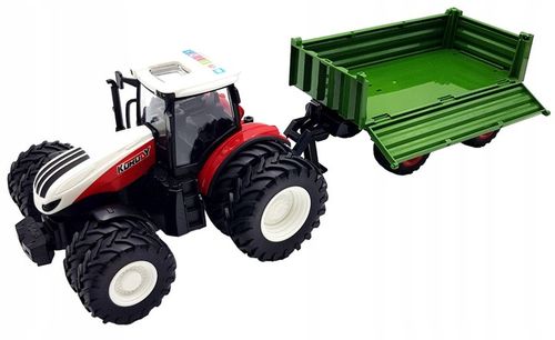 TRAKTOR Z PRZYCZEPĄ DLA DZIECI NA BATERIE PREZENT AKUMULATOR I ZABAWKA LED na Arena.pl