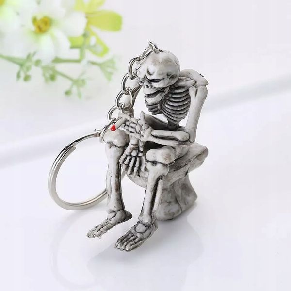 Breloczek NIe Pal Śmierć na Tronie Kościotrupek 3D Wucecik Kostucha Fajka zdjęcie 9