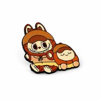 Burgerman | 4 cm | Metal | Przypinka | Labubu