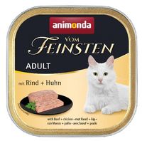 Animonda Vom Feinsten Cat Adult Wołowina Z Kurczakiem Tacka 100G