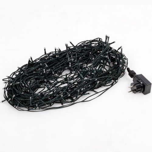 Świąteczne oświetlenie 10m ,100 LED, zimne białe, kabel ziel na Arena.pl