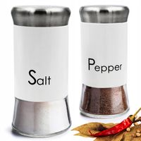 SOLNICZKA I PIEPRZNICZKA ZESTAW 2x150ml POJEMNIK NA SÓL PIEPRZ KOMPLET