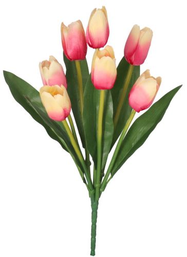 TULIPANY BUKIET TULIPANÓW GUMOWANE JAK ŻYWE 36CM na Arena.pl