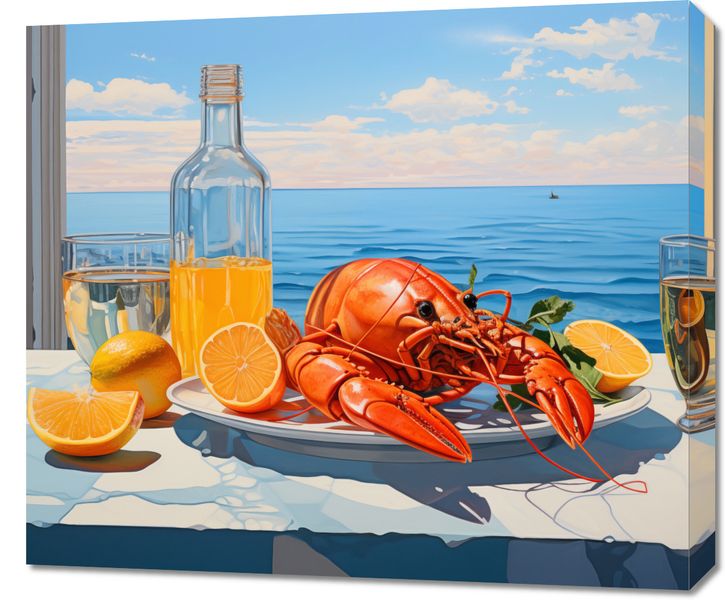 Obraz 70x60cm Homary Nie Do Pary zdjęcie 1