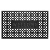 Wycieraczka wejściowa, mata pod drzwi 75x45 ażurowa, czarno-grafitowa
