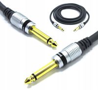KABEL JACK 6,3 MONO TS 5m DUŻY JACK 6,3mm AUDIO VITALCO