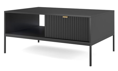 Stolik Delicious ryflowany czarny na Arena.pl