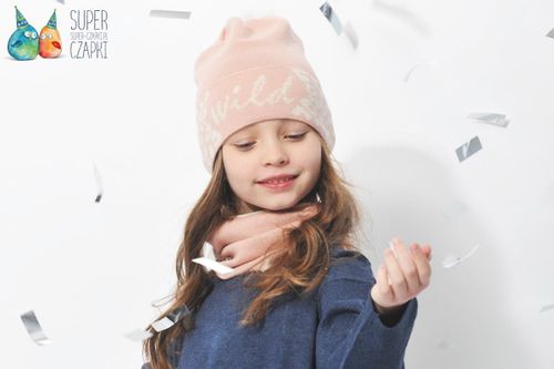 BROEL Dummi czapka dla dziewczynki beanie granat KNIT 51-53 na Arena.pl