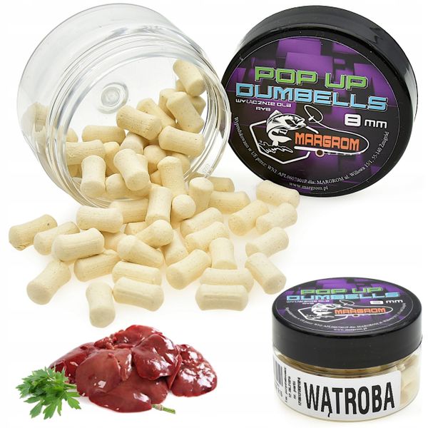 Dumbells POP UP 8 mm Margrom WĄTROBA przynęta Method Feeder zdjęcie 1