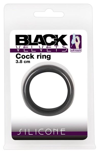 Black Velvets Cock Ring 3.8 Cm zdjęcie 5