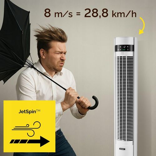 Wentylator kolumnowy stojący Cichy 19dB Yoer +12m zasięg 12 mocy na Arena.pl