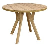 Stół okrągły 110 cm rozkładany do 210 cm blat DĄB WOTAN nogi drewniane BUK