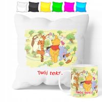 ZESTAW: KUBEK + POSZEWKA - KUBUŚ PUCHATEK - PREZENT WIELE WZORÓW + IMIĘ