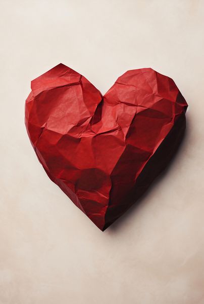 Plakat 68x101cm Kreślone Serce zdjęcie 1