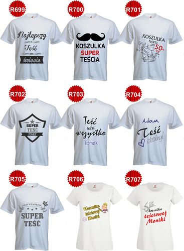 Koszulka T-SHIRT z napisem MAM PIĘKNĄ CÓRKĘ na Arena.pl