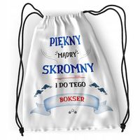 Plecak Dla Boksera Sportowy Szkolny Worek Torba Z Nadrukiem Ze Zdjęciem