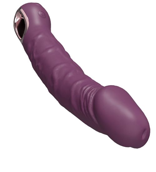 Fioletowy wibrator z silnymi wibracjami zdjęcie 3