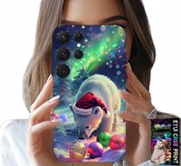 ETUI DO SAMSUNG GALAXY S25 ULTRA - ŚWIĄTECZNY NIEDŹWIEDŹ BOMBKI CASE +FOLIA