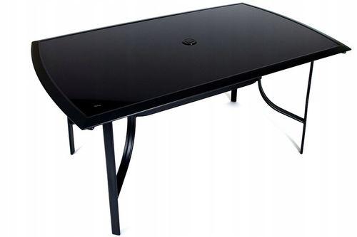 STÓŁ meble ogrodowe DUŻY 150x90 VERONA -CZARNY na Arena.pl
