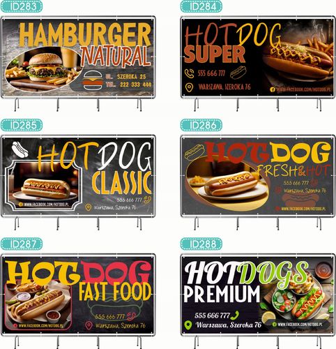 BANER REKLAMOWY 130x80cm różne wzory projekt w cenie SPRZEDAŻ DREWNA na Arena.pl