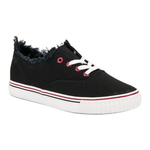 Czarne Tekstylne Trampki r.40 na Arena.pl
