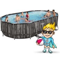 basen ogrodowy stelażowy 610 x 366 x 122 cm 18w1 bestway 5611r