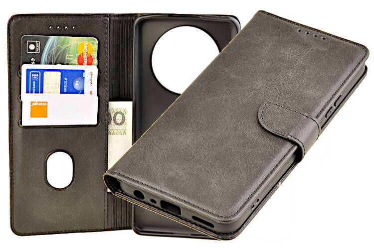Etui portfel Wallet do Realme 11 czarny zdjęcie 1