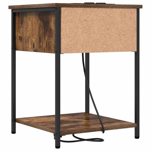 Szafka Nocna z szufladą 2 pcs Wędzony dąb 42 x 41 x 56 cm na Arena.pl