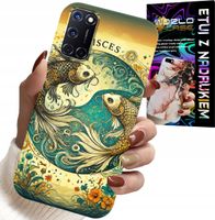 ETUI DO OPPO A52 - ZNAK ZODIAKU, RYBA ASTRONOMIA + FOLIA