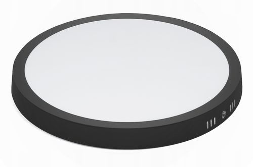 Plafon okrągły Interlook 28 x 2,7 cm czarny na Arena.pl