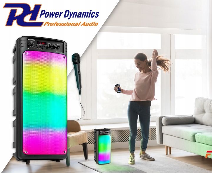 Boombox głośnik mobilny BT LED mikrofon Fenton zdjęcie 8