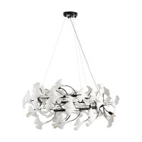 Lampa wisząca BOTANIKA 80 cm -czarna, G9, regulowana, designerska