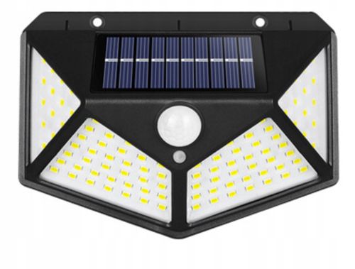 Lampa Solarna LED z Czujnikiem Ruchu i Zmierzchu Mocna 100 LED SMD 3 Tryby na Arena.pl
