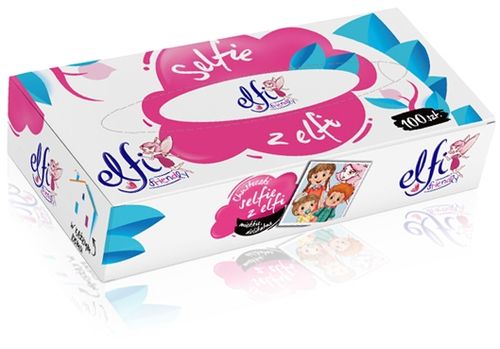 Chusteczki higieniczne w pudełku bezzapachowe ELFI 2warstwowe 100 na Arena.pl