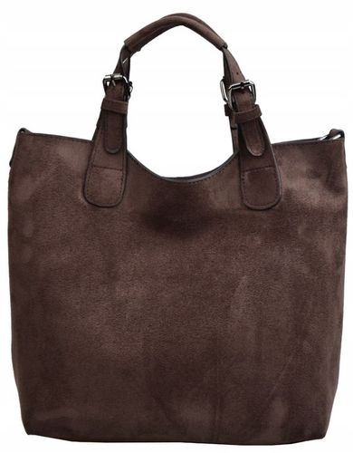 DELAURE TOREBKA damska SHOPPER A4 CASUAL ZAMSZ czekolada na Arena.pl