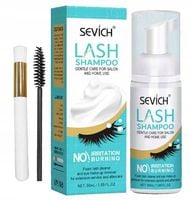 Szampon w Piance do Mycia Sztucznych Rzęs 50ml+ Gratis Pędzelek