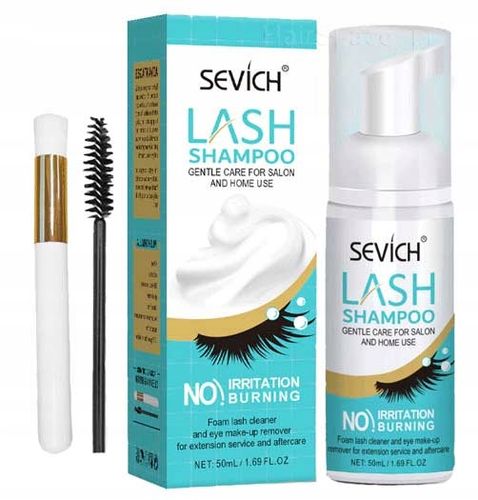 Szampon w Piance do Mycia Sztucznych Rzęs 50ml+ Gratis Pędzelek Szczoteczka na Arena.pl