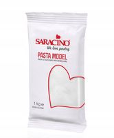 Saracino Masa cukrowa Biała do figurek na tort lukier plastyczny 1kg