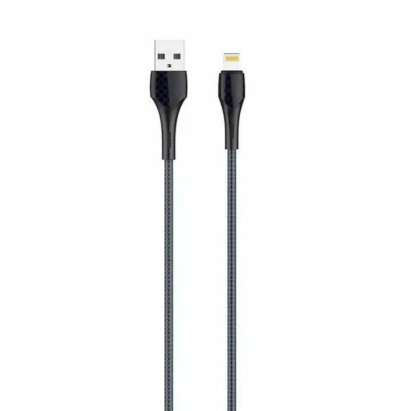 Kabel USB - Lightning LDNIO LS521, 1m (szaro-niebieski) zdjęcie 1