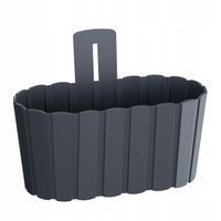 Doniczka na ścianę Boardee Wall DDES280 | Antracyt, Kształt Okrągły, Wymiary 27.4x20 cm, Kolor Antracyt, Prosperplast