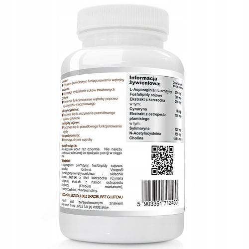 ZDROWA WĄTROBA CHOLINA OSTROPEST KARCZOCH VEGE na Arena.pl