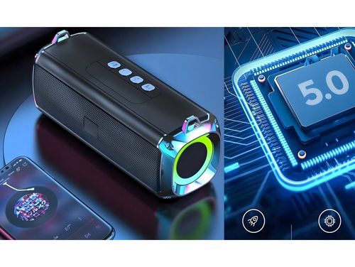 Głośnik bluetooth led przenośny mobilny bezprzewodowy radio boombox usb na Arena.pl