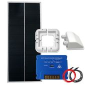ZESTAW FOTOWOLTAICZNY NA KAMPER 100W SOLARNY MPPT + UCHWYTY