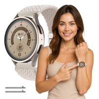 Pasek do Samsung Galaxy Watch 4 5 6 7 40mm 42mm 46mm Classic Pro beżowy
