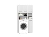 ZESTAW ŁAZIENKOWY MARPOL REGAŁ SZAFKA SŁUPEK BIAŁY