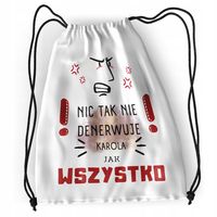 Plecak Dla Karola Sportowy Szkolny Worek Torba Z Nadrukiem Ze Zdjęciem