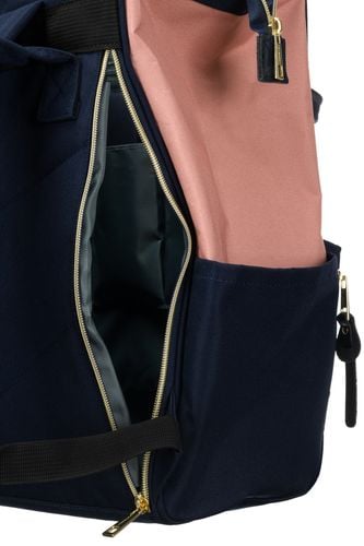 plecak materiałowy ptn alfa-6027 navy+pink na Arena.pl