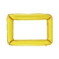 Balon foliowy ramka do zdjęć fotoramka złota, 72 x 87 cm