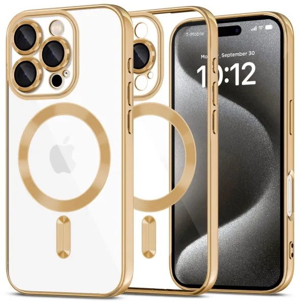 Etui Tech-Protect MagFlex MagSafe na iPhone 16 Pro Max - złote zdjęcie 1