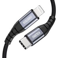 kabel przewód do iphone mfi usb-c - lightning 480mb/s 3a 2m czarny